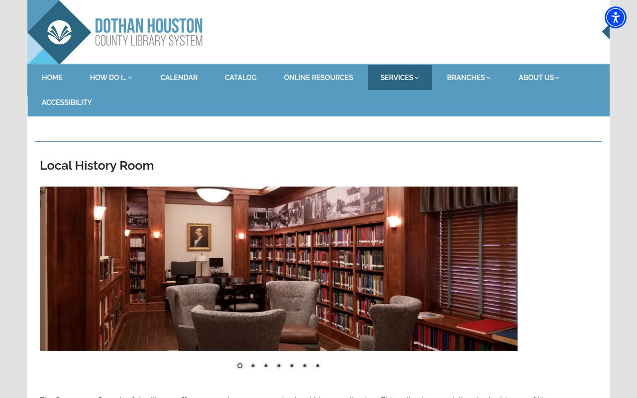 Dothan Houston County Library Local History Room genealogy resources