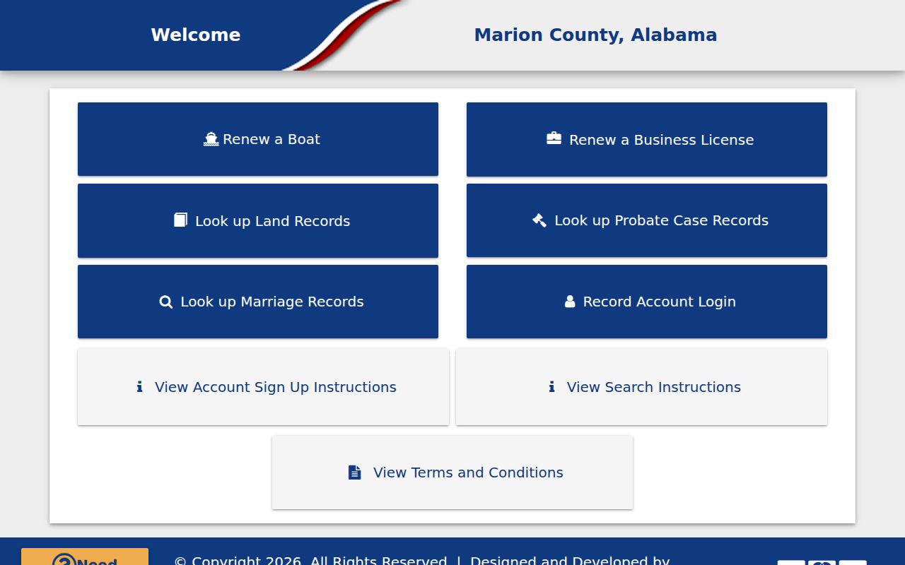 Marion County Probate Court records portal for genealogy research