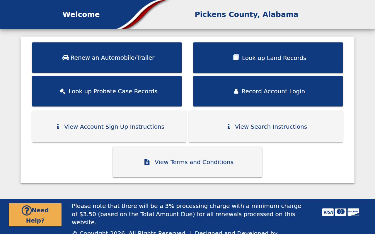 Pickens County Probate Court in Carrollton for genealogy records