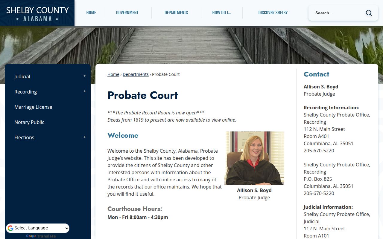 Shelby County Probate Court records for genealogy research