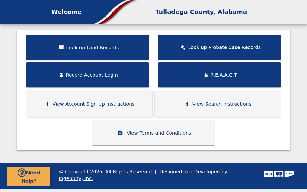 Talladega County Probate Court records portal for genealogy research