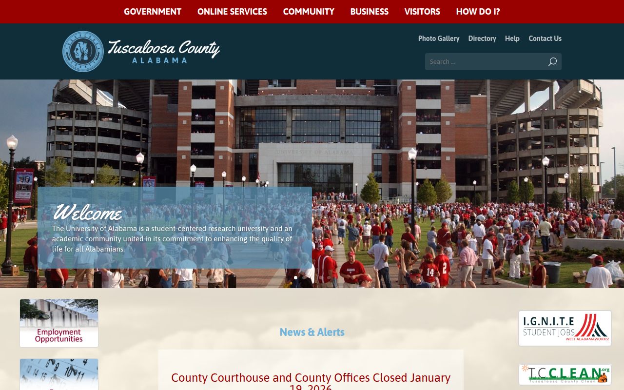 Tuscaloosa County Probate Court records portal for genealogy research