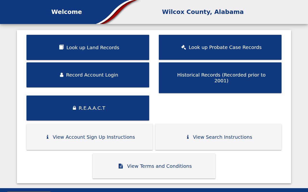 Wilcox County Probate Court records portal for genealogy research
